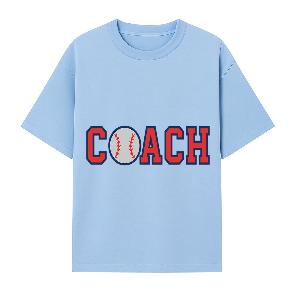 Baseball Coach Sign - Stylish Sports Decor with Ball Design - Perfect Gift for Coaches and Team Celebrations - T-shirt 1758186550198.jpg