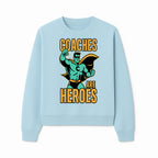 Coaches Are Heroes - Superhero Coach Illustration Graphic Tee for Sports Enthusiasts, Team Coaches, and Motivational Gifts - Sweatshirt 1758186550208.jpg