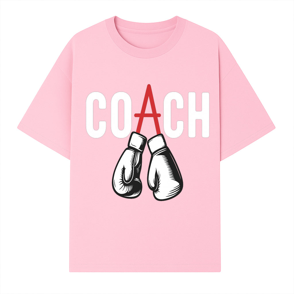 Boxing Coach Graphic T-Shirt with Punching Gloves Design, Sports Apparel for Coaches and Athletes, Motivational Workout Clothing - T-shirt 1758186550413.jpg