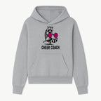 Cheer Coach Raccoon Graphic Tee - Fun & Whimsical Animal Design for Cheerleaders & Coaches, Perfect Gift Idea - Hoodie 1758186550497.jpg