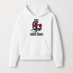 Cheer Coach Raccoon Graphic Tee - Fun & Whimsical Animal Design for Cheerleaders & Coaches, Perfect Gift Idea - Hoodie 1758186550673.jpg
