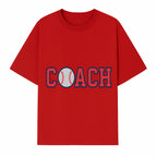 Baseball Coach Sign - Stylish Sports Decor with Ball Design - Perfect Gift for Coaches and Team Celebrations - T-shirt 1758186550772.jpg