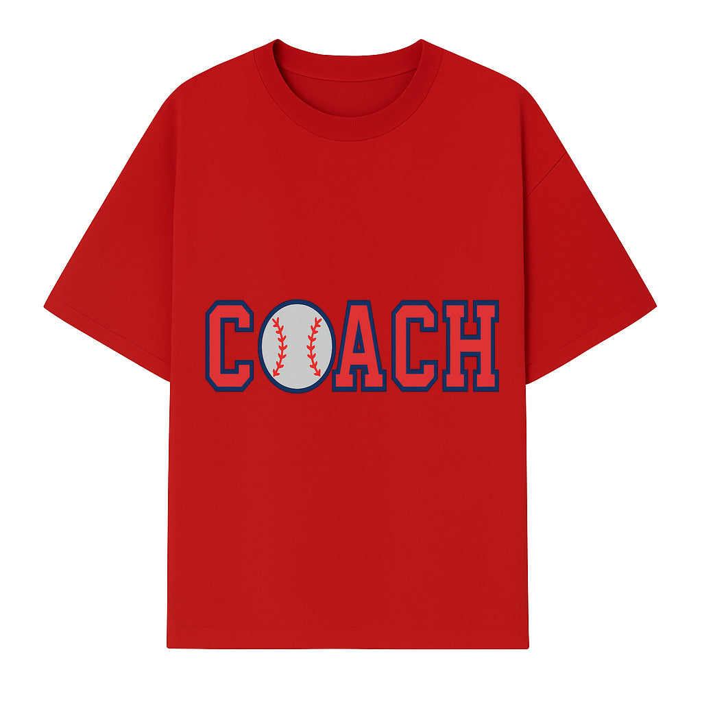 Baseball Coach Sign - Stylish Sports Decor with Ball Design - Perfect Gift for Coaches and Team Celebrations - T-shirt 1758186550772.jpg