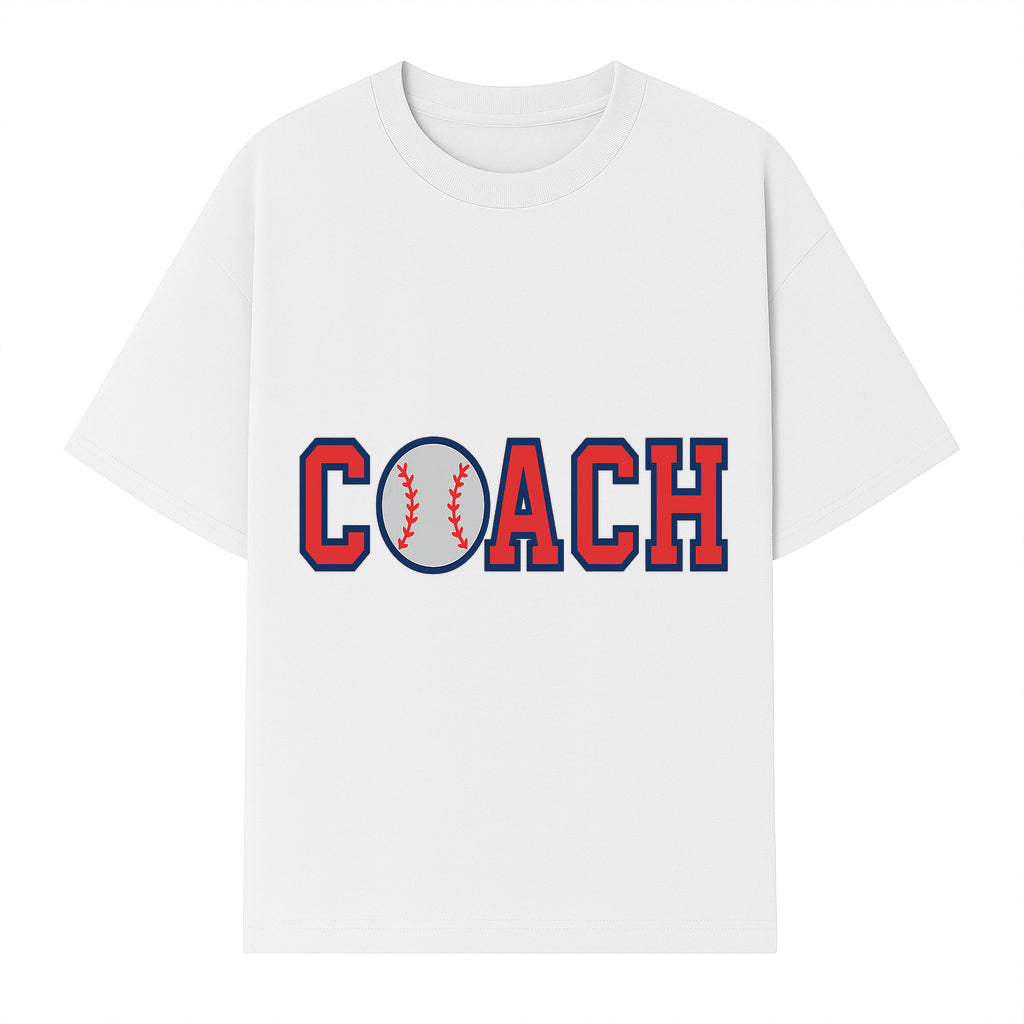 Baseball Coach Sign - Stylish Sports Decor with Ball Design - Perfect Gift for Coaches and Team Celebrations - T-shirt 1758186551049.jpg