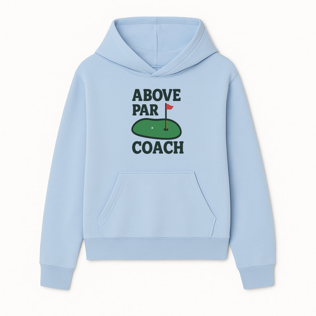 Above Par Golf Coach Logo - Unique Design for Golf Enthusiasts & Coaches - Perfect Gift for Golfers - Hoodie 1758186551136.jpg