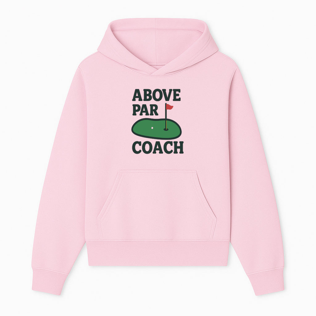 Above Par Golf Coach Logo - Unique Design for Golf Enthusiasts & Coaches - Perfect Gift for Golfers - Hoodie 1758186551274.jpg