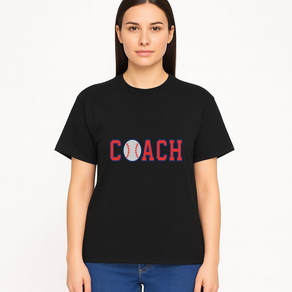 Baseball Coach Sign - Stylish Sports Decor with Ball Design - Perfect Gift for Coaches and Team Celebrations - T-shirt 1758186552278.jpg