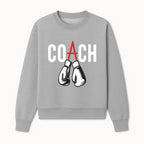 Boxing Coach Graphic T-Shirt with Punching Gloves Design, Sports Apparel for Coaches and Athletes, Motivational Workout Clothing - Sweatshirt 1758186552552.jpg