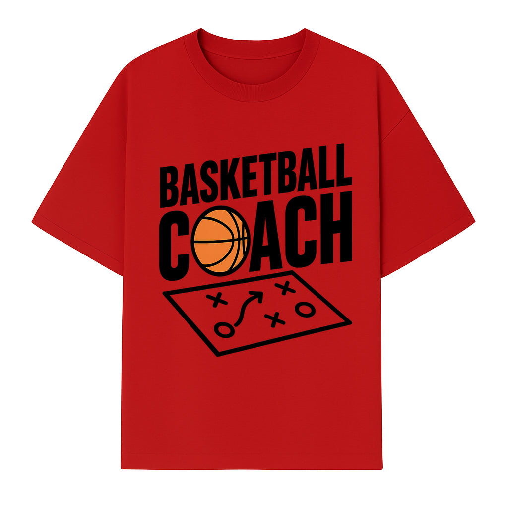 Basketball Coach T-Shirt | Sports Enthusiast Gift | Coach Playbook Design | Unique Basketball Apparel | Perfect for Coaches - T-shirt 1758186552802.jpg