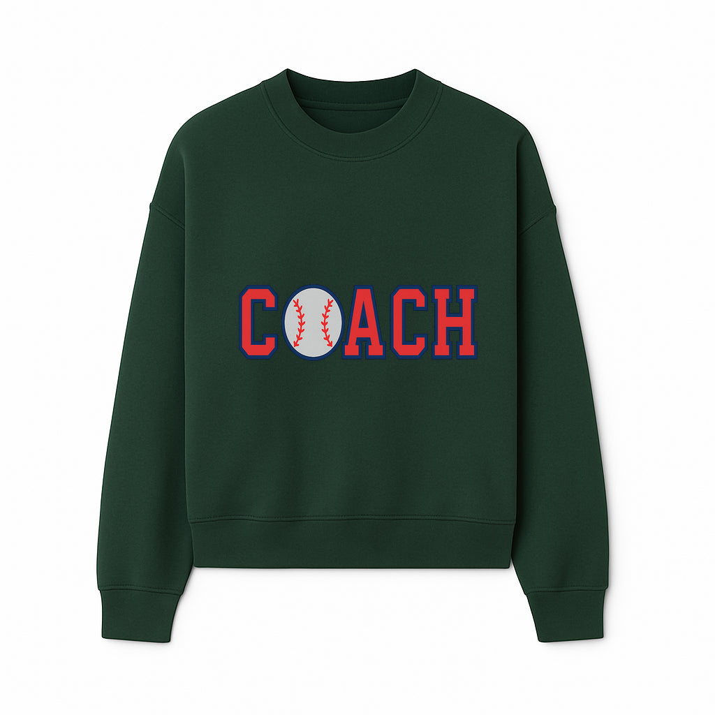 Baseball Coach Sign - Stylish Sports Decor with Ball Design - Perfect Gift for Coaches and Team Celebrations - Sweatshirt 1758186552856.jpg