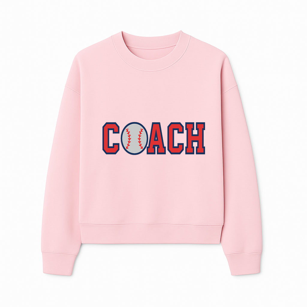 Baseball Coach Sign - Stylish Sports Decor with Ball Design - Perfect Gift for Coaches and Team Celebrations - Sweatshirt 1758186553364.jpg