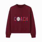 Baseball Coach Sign - Stylish Sports Decor with Ball Design - Perfect Gift for Coaches and Team Celebrations - Sweatshirt 1758186553515.jpg