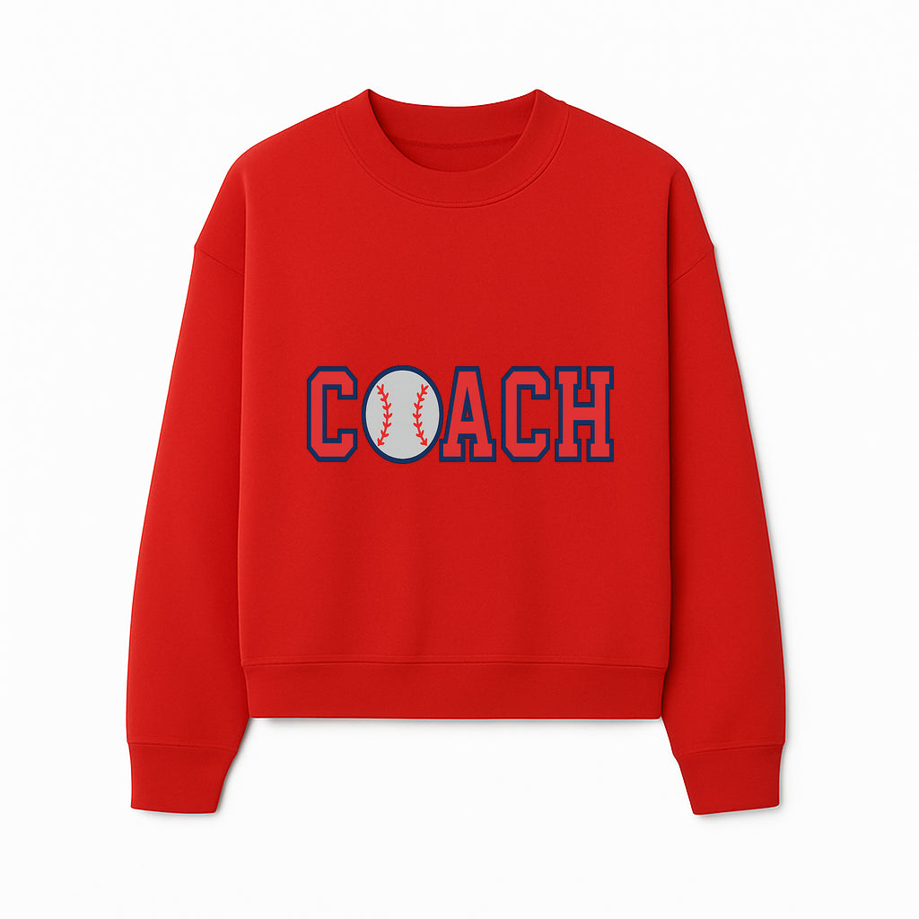 Baseball Coach Sign - Stylish Sports Decor with Ball Design - Perfect Gift for Coaches and Team Celebrations - Sweatshirt 1758186553813.jpg
