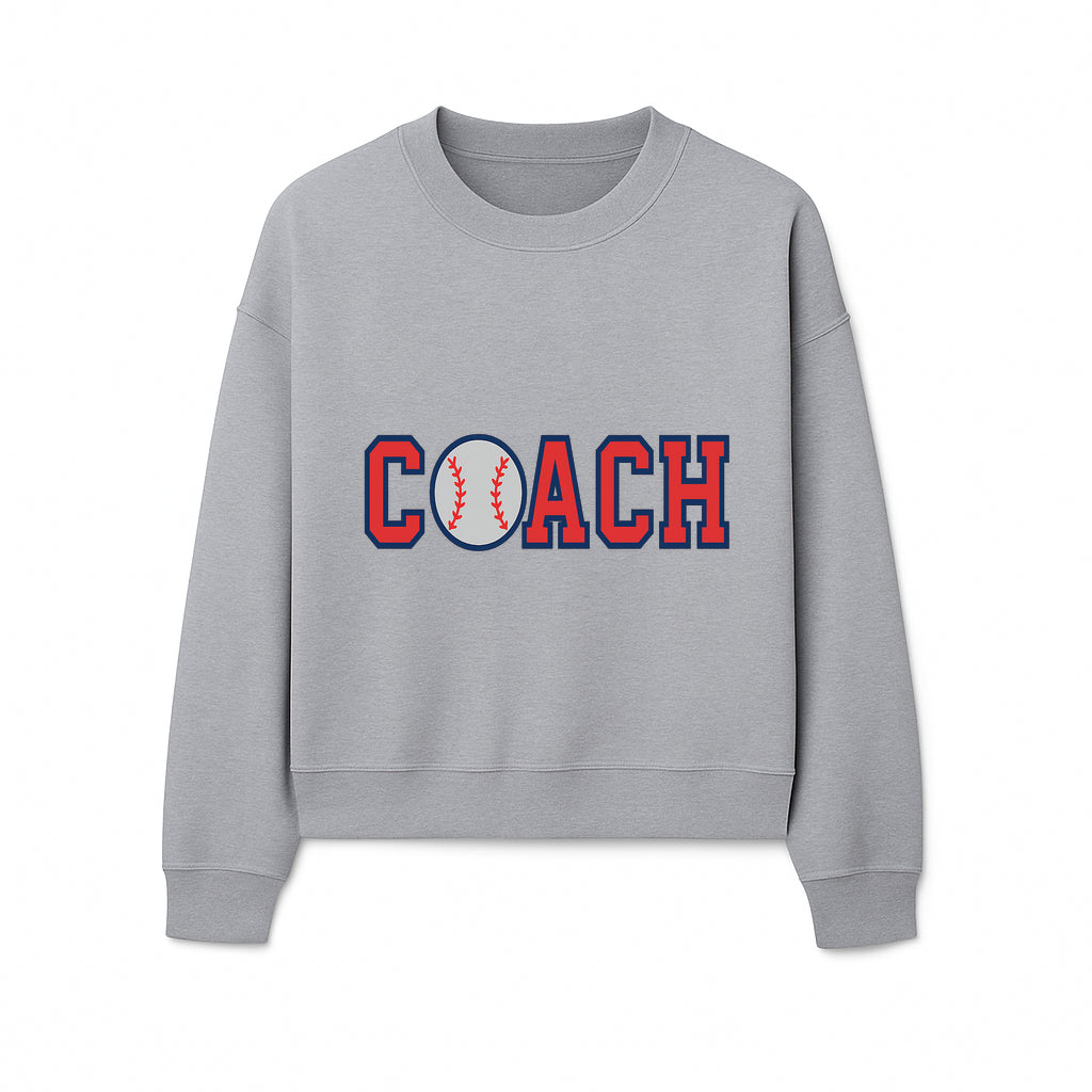 Baseball Coach Sign - Stylish Sports Decor with Ball Design - Perfect Gift for Coaches and Team Celebrations - Sweatshirt 1758186553945.jpg