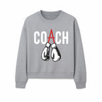 Boxing Coach Graphic T-Shirt with Punching Gloves Design, Sports Apparel for Coaches and Athletes, Motivational Workout Clothing - Sweatshirt 1758186554017.jpg