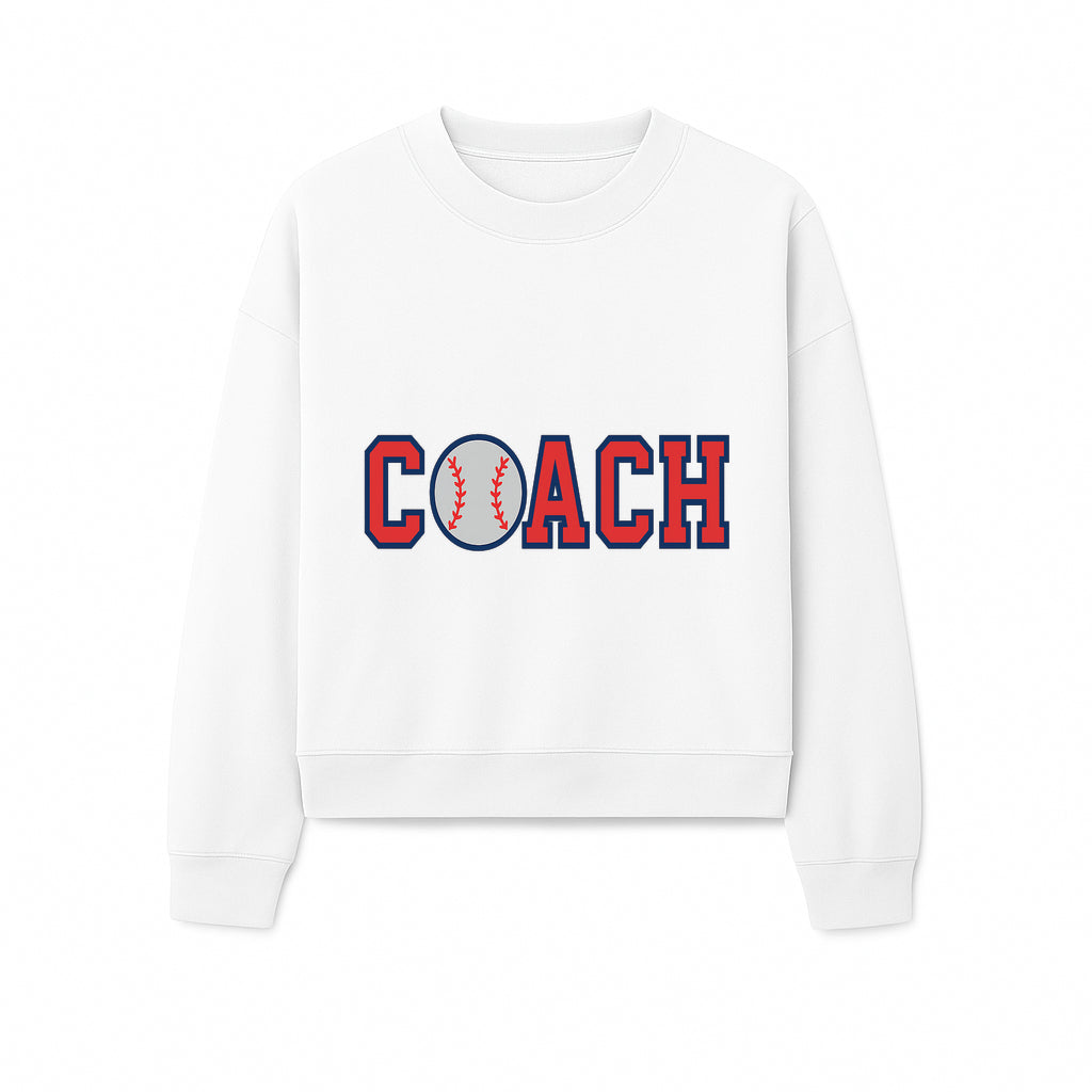 Baseball Coach Sign - Stylish Sports Decor with Ball Design - Perfect Gift for Coaches and Team Celebrations - Sweatshirt 1758186554101.jpg