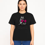 Cheer Coach Raccoon Graphic Tee - Fun & Whimsical Animal Design for Cheerleaders & Coaches, Perfect Gift Idea - T-shirt 1758186555101.jpg