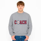 Baseball Coach Sign - Stylish Sports Decor with Ball Design - Perfect Gift for Coaches and Team Celebrations - Sweatshirt 1758186555232.jpg