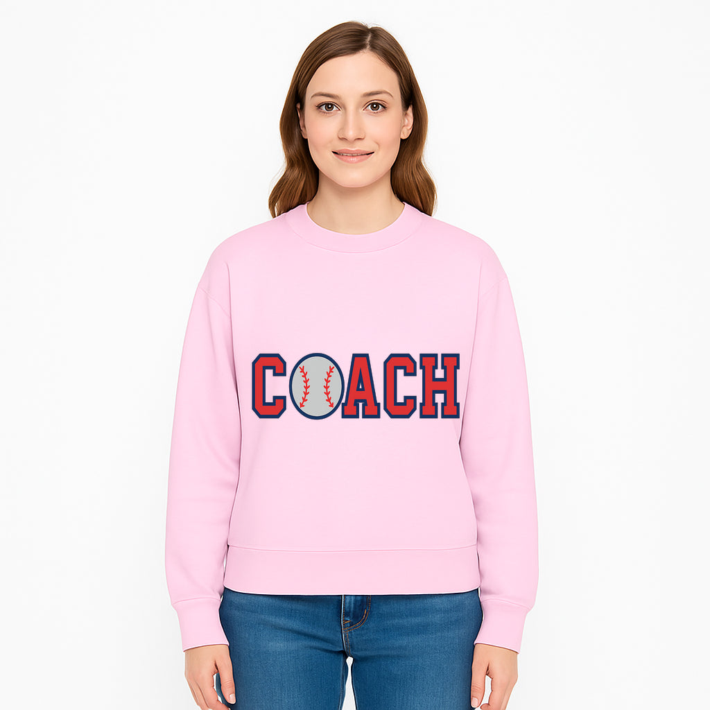 Baseball Coach Sign - Stylish Sports Decor with Ball Design - Perfect Gift for Coaches and Team Celebrations - Sweatshirt 1758186555354.jpg