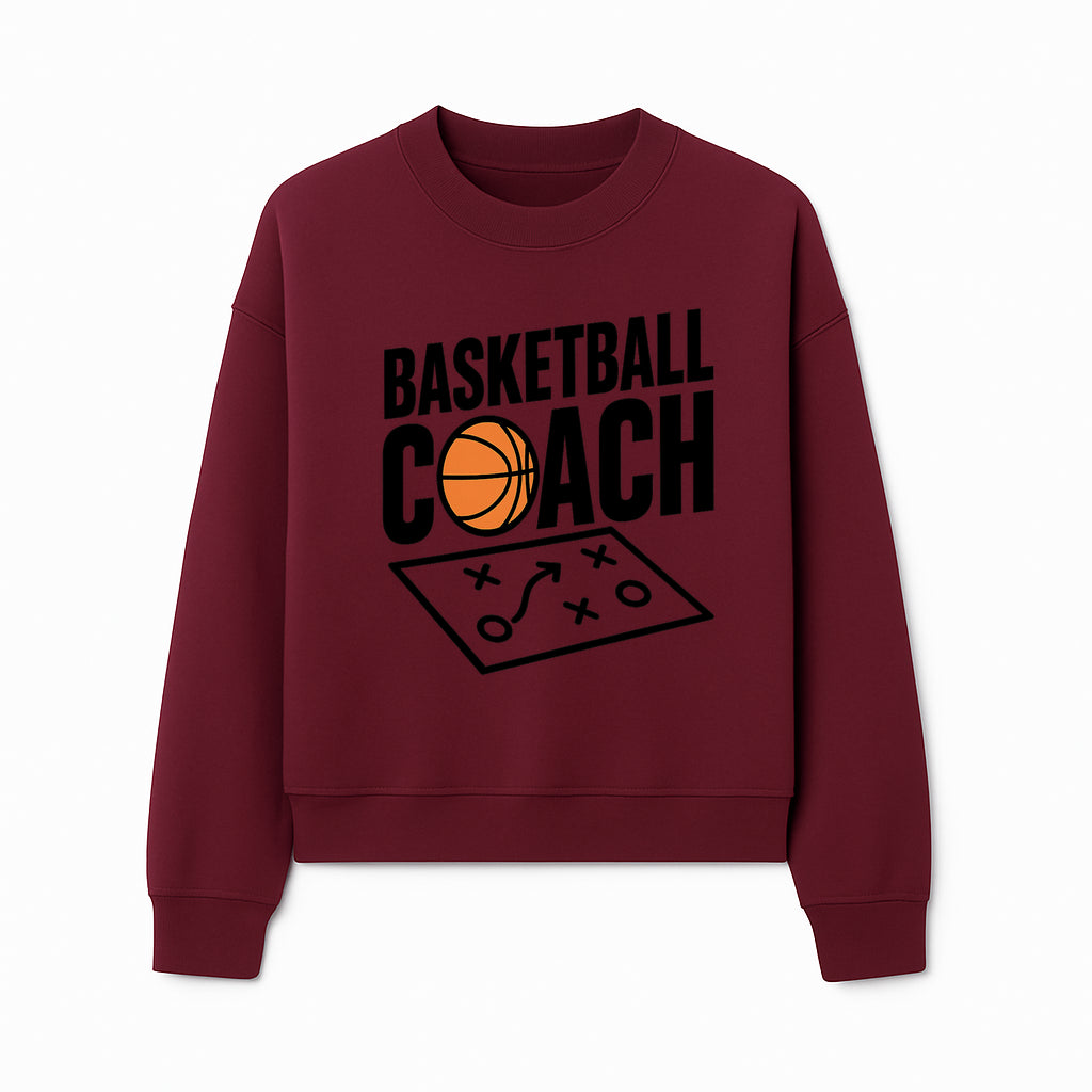 Basketball Coach T-Shirt | Sports Enthusiast Gift | Coach Playbook Design | Unique Basketball Apparel | Perfect for Coaches - Sweatshirt 1758186555500.jpg