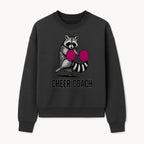 Cheer Coach Raccoon Graphic Tee - Fun & Whimsical Animal Design for Cheerleaders & Coaches, Perfect Gift Idea - Sweatshirt 1758186555518.jpg
