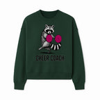 Cheer Coach Raccoon Graphic Tee - Fun & Whimsical Animal Design for Cheerleaders & Coaches, Perfect Gift Idea - Sweatshirt 1758186555651.jpg
