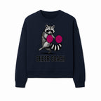 Cheer Coach Raccoon Graphic Tee - Fun & Whimsical Animal Design for Cheerleaders & Coaches, Perfect Gift Idea - Sweatshirt 1758186556349.jpg