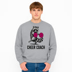 Cheer Coach Raccoon Graphic Tee - Fun & Whimsical Animal Design for Cheerleaders & Coaches, Perfect Gift Idea - Sweatshirt 1758186557990.jpg