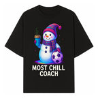 Charming Chill Coach Snowman Graphic Tee with Coffee and Soccer Ball Fun Winter Apparel for Coaches and Sports Lovers - T-shirt 1758186558847.jpg
