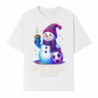 Charming Chill Coach Snowman Graphic Tee with Coffee and Soccer Ball Fun Winter Apparel for Coaches and Sports Lovers - T-shirt 1758186560256.jpg