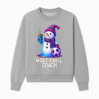 Charming Chill Coach Snowman Graphic Tee with Coffee and Soccer Ball Fun Winter Apparel for Coaches and Sports Lovers - Sweatshirt 1758186561698.jpg