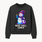 Charming Chill Coach Snowman Graphic Tee with Coffee and Soccer Ball Fun Winter Apparel for Coaches and Sports Lovers - Sweatshirt 1758186561973.jpg