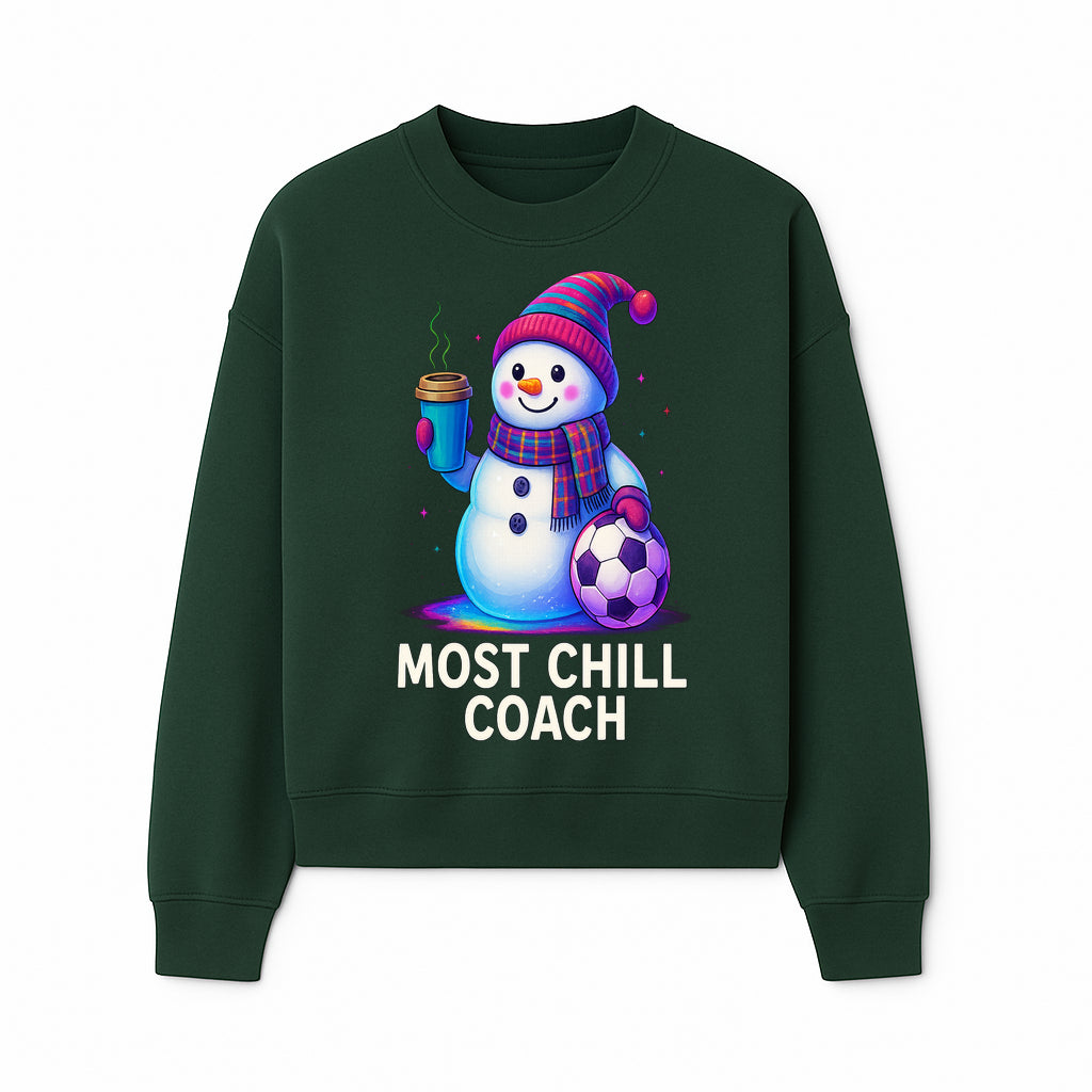 Charming Chill Coach Snowman Graphic Tee with Coffee and Soccer Ball Fun Winter Apparel for Coaches and Sports Lovers - Sweatshirt 1758186562111.jpg