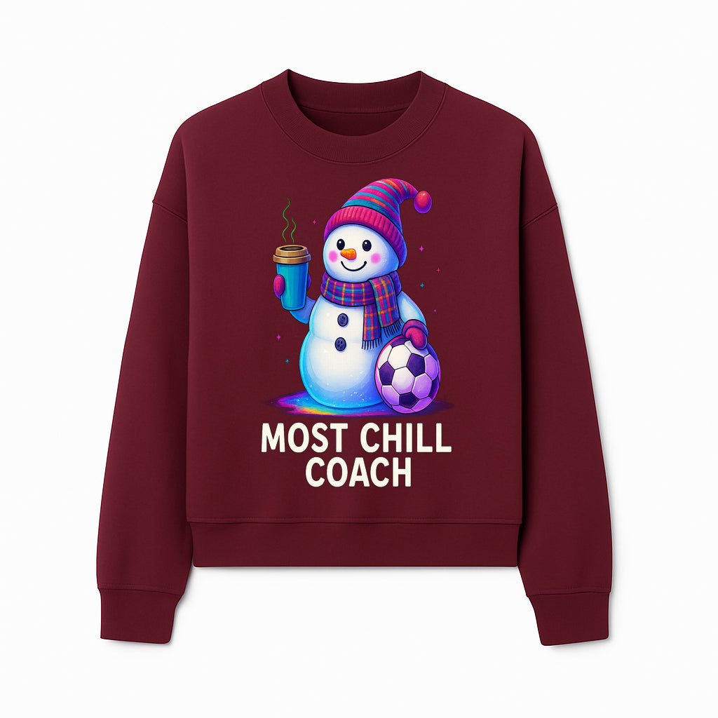 Charming Chill Coach Snowman Graphic Tee with Coffee and Soccer Ball Fun Winter Apparel for Coaches and Sports Lovers - Sweatshirt 1758186562739.jpg