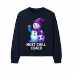 Charming Chill Coach Snowman Graphic Tee with Coffee and Soccer Ball Fun Winter Apparel for Coaches and Sports Lovers - Sweatshirt 1758186562909.jpg