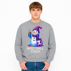 Charming Chill Coach Snowman Graphic Tee with Coffee and Soccer Ball Fun Winter Apparel for Coaches and Sports Lovers - Sweatshirt 1758186564468.jpg