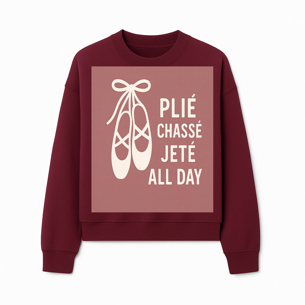 Ballet Dance Shirt - Pli Chass Jet All Day Graphic Tee for Dancers and Dance Lovers - Sweatshirt 1758186564936.jpg
