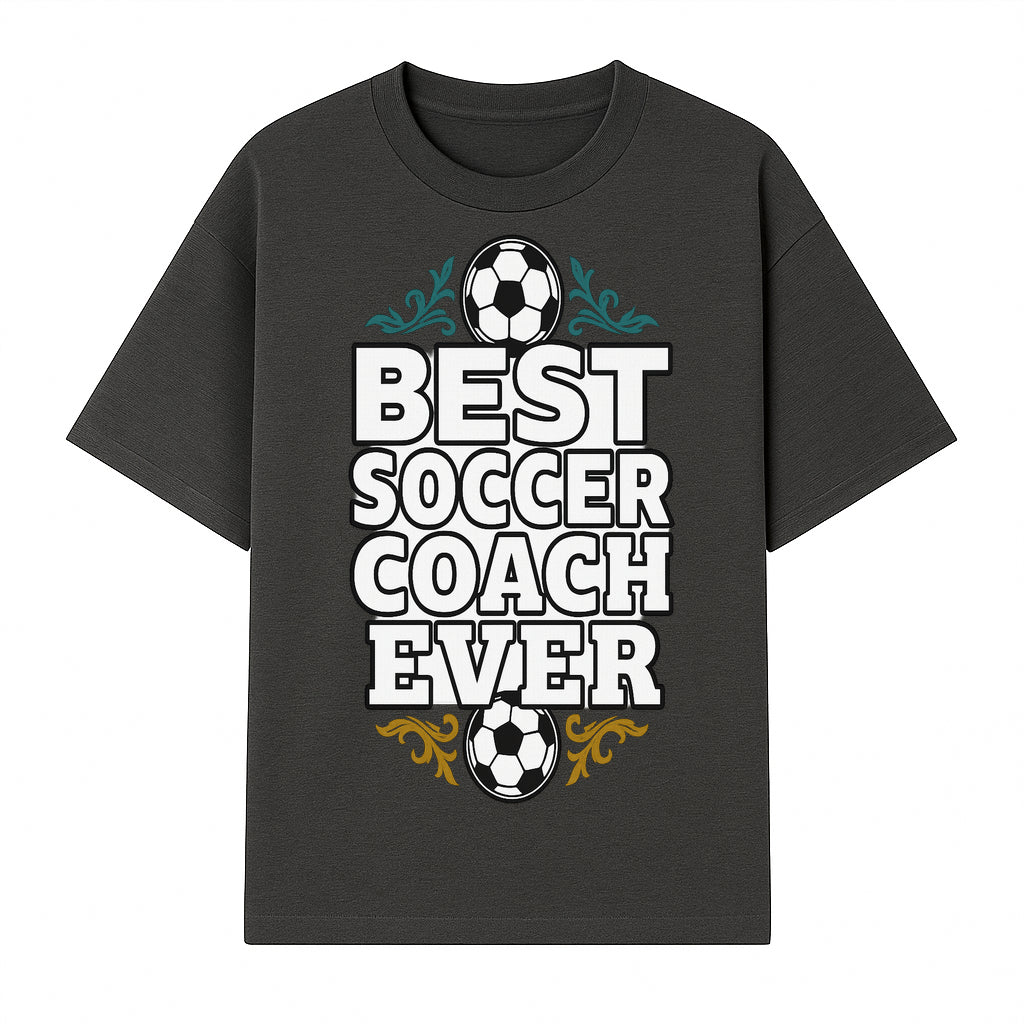 Best Soccer Coach Ever Sign - Funny Sports Gift for Coaches, Soccer Lovers - Ideal for Home, Office, or Club Decor - T-shirt 1758186565413.jpg