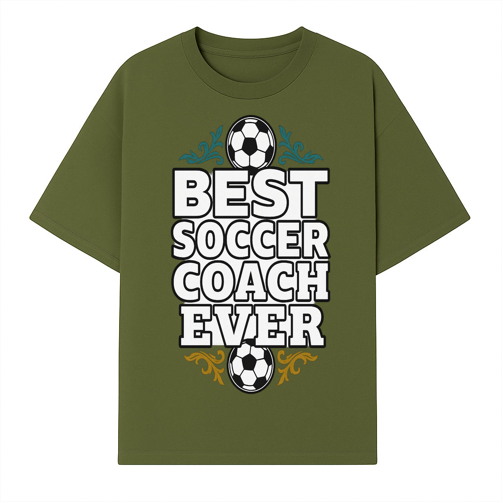 Best Soccer Coach Ever Sign - Funny Sports Gift for Coaches, Soccer Lovers - Ideal for Home, Office, or Club Decor - T-shirt 1758186565558.jpg