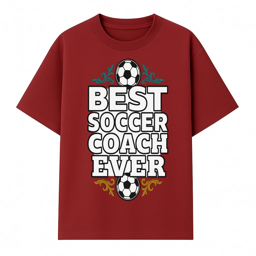 Best Soccer Coach Ever Sign - Funny Sports Gift for Coaches, Soccer Lovers - Ideal for Home, Office, or Club Decor - T-shirt 1758186566091.jpg