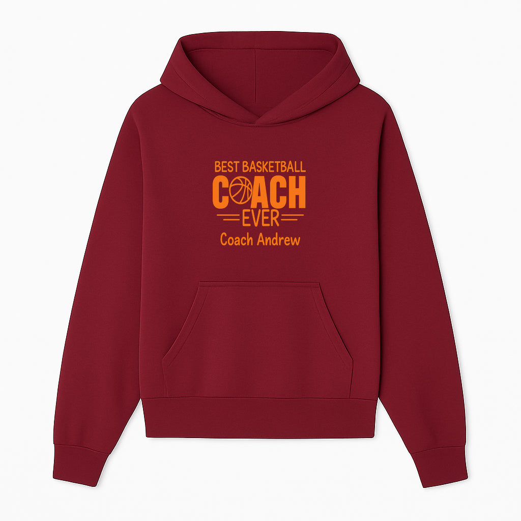Best Basketball Coach Ever Plaque - Personalize for Coach Andrew | Unique Sports Gift, Basketball Coach Appreciation Decor - Hoodie 1758186566146.jpg
