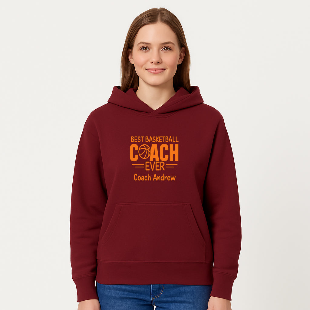 Best Basketball Coach Ever Plaque - Personalize for Coach Andrew | Unique Sports Gift, Basketball Coach Appreciation Decor - Hoodie 1758186568035.jpg