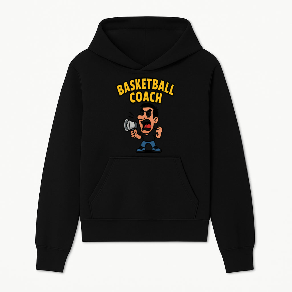 Basketball Coach Cartoon Graphic Tee - Funny Sports Apparel for Coaches & Players - Hoodie 1758186568410.jpg