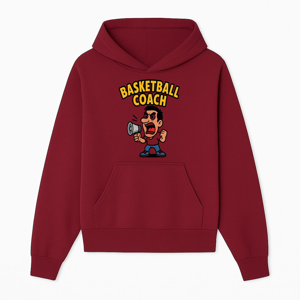 Basketball Coach Cartoon Graphic Tee - Funny Sports Apparel for Coaches & Players - Hoodie 1758186569324.jpg