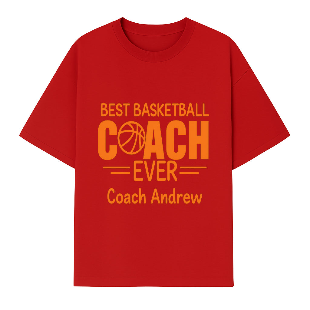 Best Basketball Coach Ever Plaque - Personalize for Coach Andrew | Unique Sports Gift, Basketball Coach Appreciation Decor - T-shirt 1758186569477.jpg
