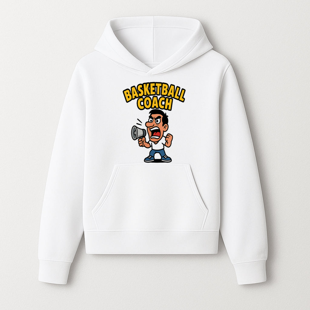 Basketball Coach Cartoon Graphic Tee - Funny Sports Apparel for Coaches & Players - Hoodie 1758186569839.jpg