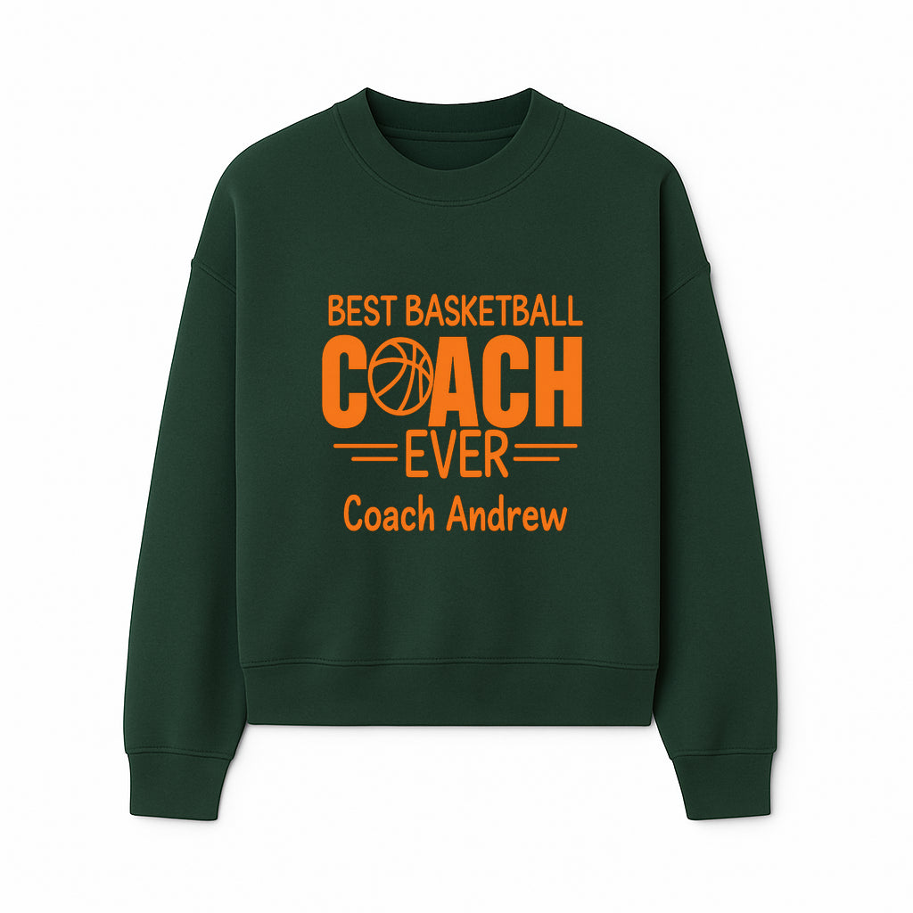 Best Basketball Coach Ever Plaque - Personalize for Coach Andrew | Unique Sports Gift, Basketball Coach Appreciation Decor - Sweatshirt 1758186571629.jpg