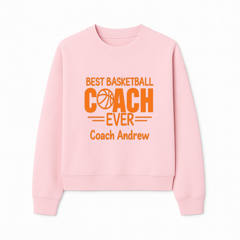 Best Basketball Coach Ever Plaque - Personalize for Coach Andrew | Unique Sports Gift, Basketball Coach Appreciation Decor - Sweatshirt 1758186572089.jpg