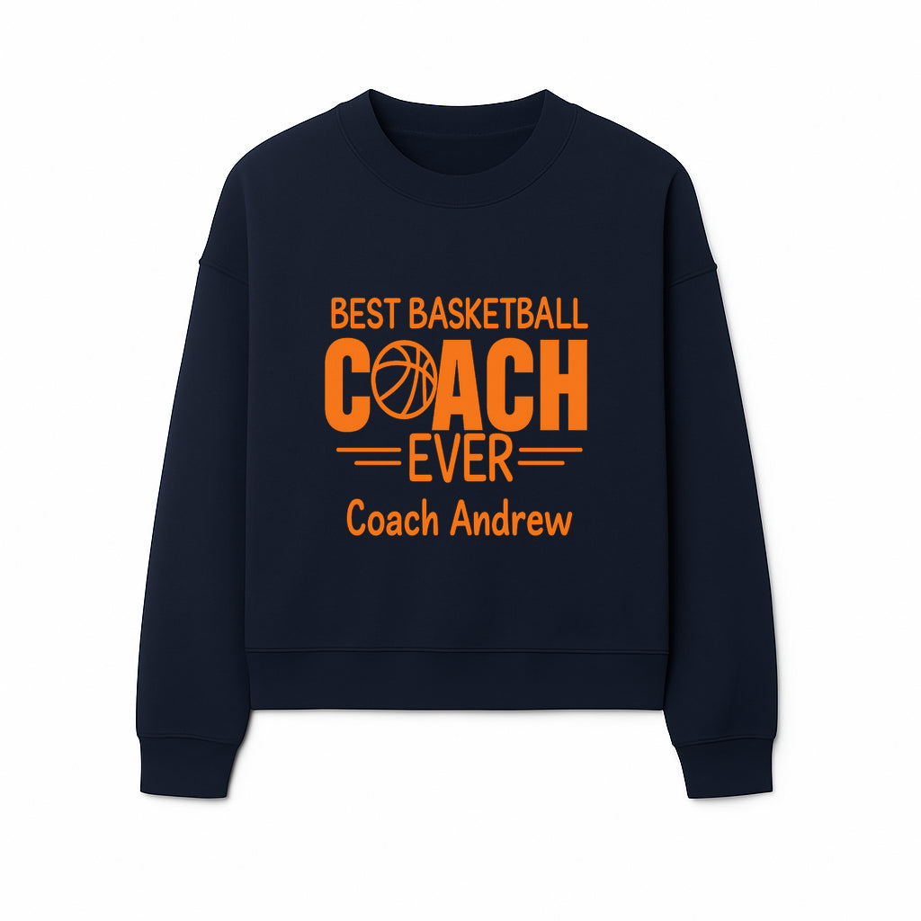 Best Basketball Coach Ever Plaque - Personalize for Coach Andrew | Unique Sports Gift, Basketball Coach Appreciation Decor - Sweatshirt 1758186572398.jpg