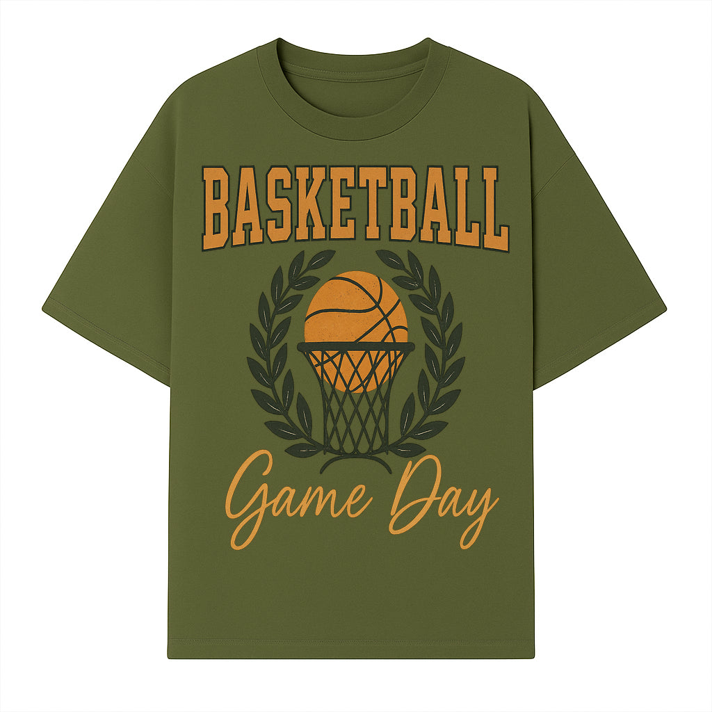 Basketball Game Day T-Shirt | Sporty Athleisure Apparel | Perfect for Fans and Players | Trendy Athletic Wear - T-shirt 1758186572972.jpg